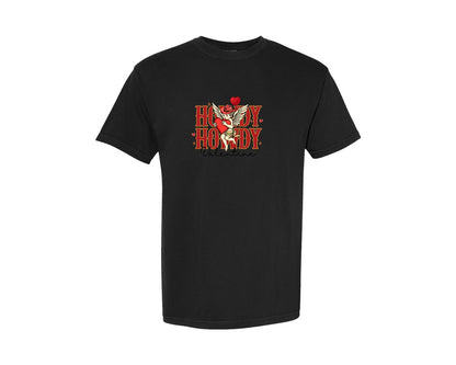 brand:Comfort Colors|color:Black|Western Howdy Valentine Graphic T-Shirt