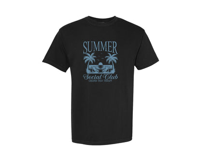 brand:Comfort Colors|color:Black|Summer Social Club Girls Beach Trip Graphic T-Shirt
