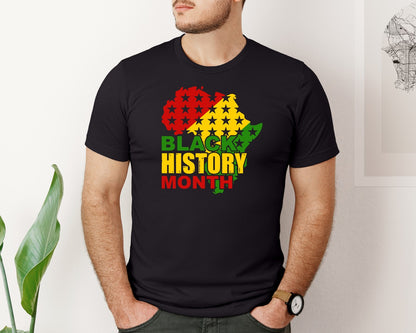 brand:Bella Canvas|color:Black|Black History Month T Shirt Design 325 Graphic T-Shirt