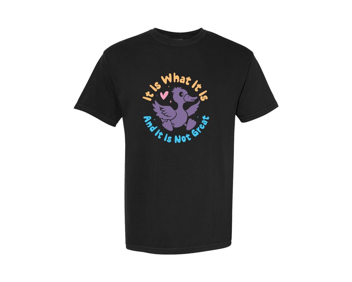 brand:Comfort Colors|color:Black|It Is What It Is And It Is Not Great 12 Graphic T-Shirt