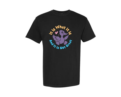 brand:Comfort Colors|color:Black|It Is What It Is And It Is Not Great 12 Graphic T-Shirt