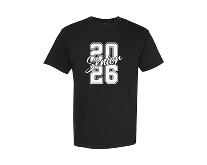 brand:Comfort Colors|color:Black|Senior 2026 Class Of 2026 Senior Graphic T-Shirt