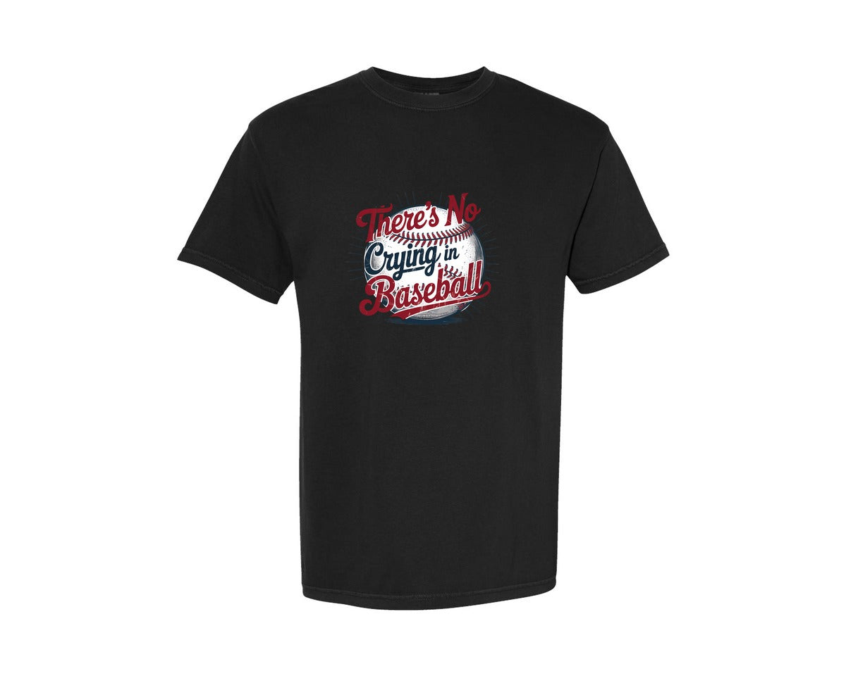 brand:Comfort Colors|color:Black|No Crying In Baseball Graphic T-Shirt