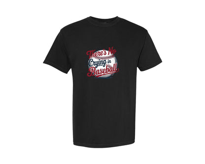 brand:Comfort Colors|color:Black|No Crying In Baseball Graphic T-Shirt