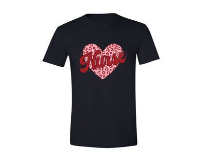 brand:Generic|color:Black|Valentine Nurse Leopard Print Heart