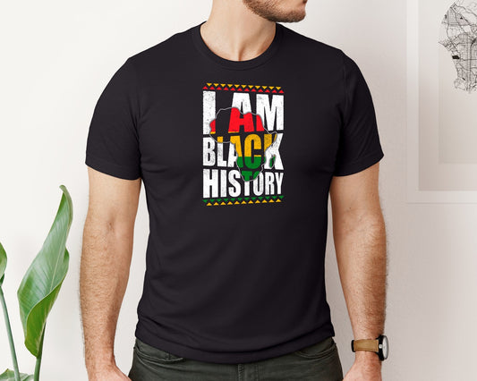 African American I Am Black History Graphic T-Shirt