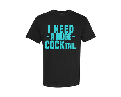 brand:Comfort Colors|color:Black|Funny Adult Humor Drinking Graphic T-Shirt