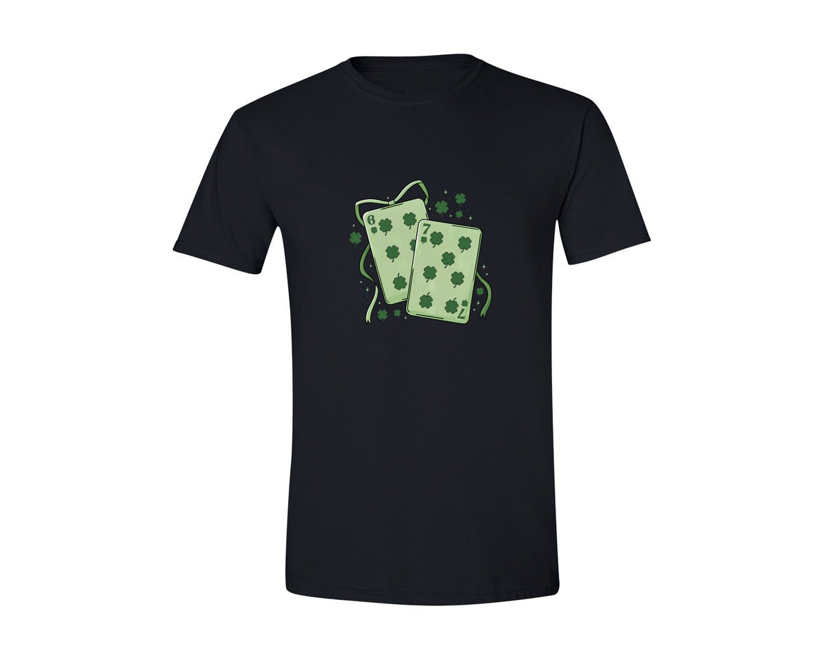 brand:Generic|color:Black|6 7 Playing Cards Patrick Graphic T-Shirt