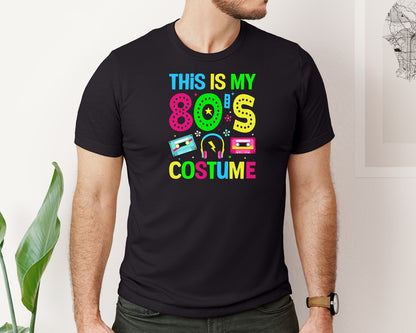 brand:Bella Canvas|color:Black|This Is My 80S Costume T Shirt Graphic T-Shirt