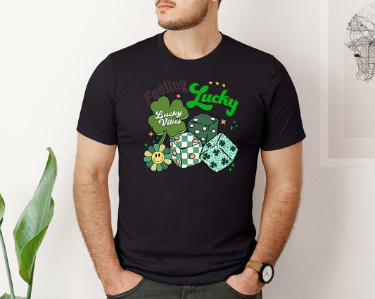 Feeling Lucky Retro St Patricks Day 2 Graphic T-Shirt