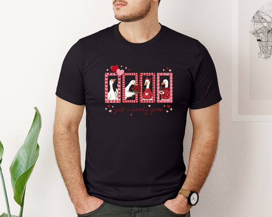 Silly Goose Funny Valentine Coquette 2 Graphic T-Shirt