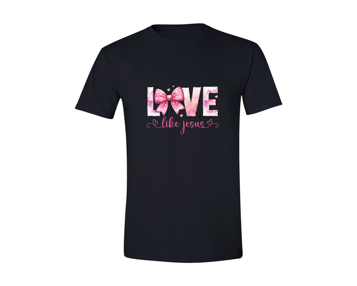 brand:Generic|color:Black|Pink Valentine 5 Graphic T-Shirt