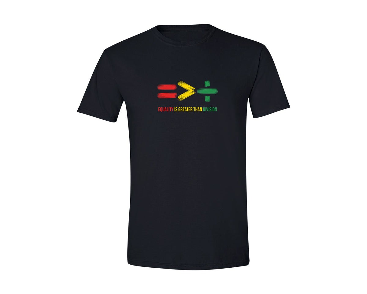brand:Generic|color:Black|Equality Is Greater Than Division Shirt Graphic T-Shirt