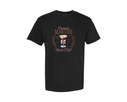 brand:Comfort Colors|color:Black|Coquette Coffee Espresso Martini Graphic T-Shirt