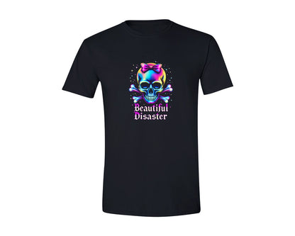 brand:Generic|color:Black|Beautiful Disaster Neon Skull