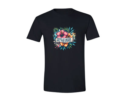 brand:Generic|color:Black|Never Let Anyone Dull Your Sparkle 12 Graphic T-Shirt