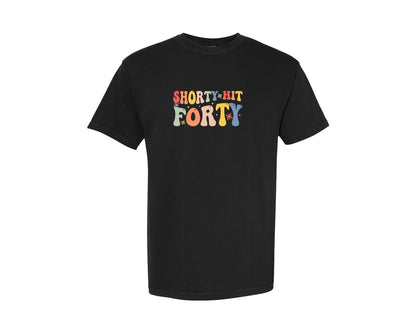 brand:Comfort Colors|color:Black|Shorty Hit Forty 3 Graphic T-Shirt