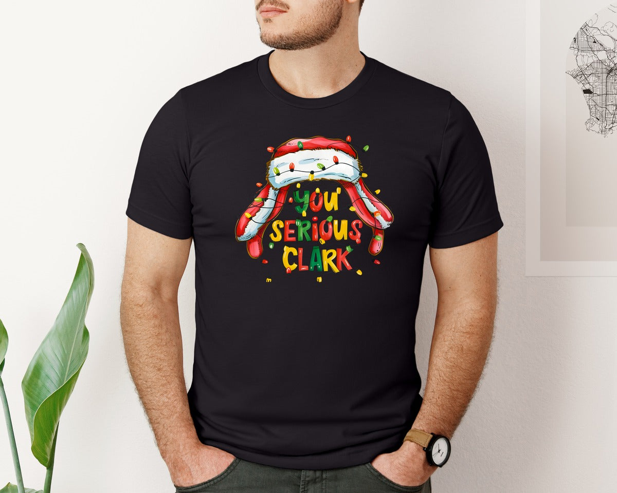 brand:Bella Canvas|color:Black|You Serious Clark Design Graphic T-Shirt