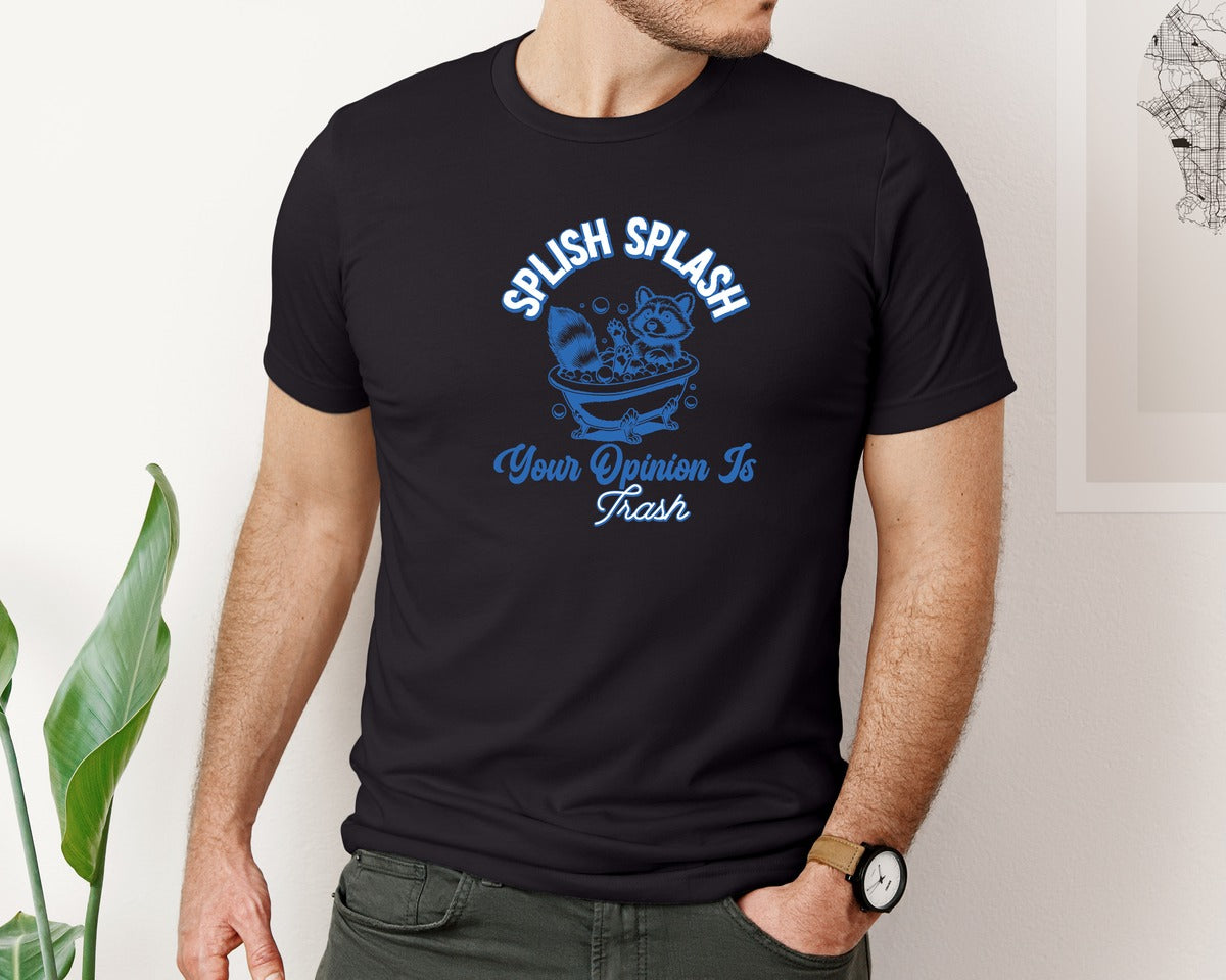 brand:Bella Canvas|color:Black|Funny Raccoon Pngferal Girl Summer Graphic T-Shirt