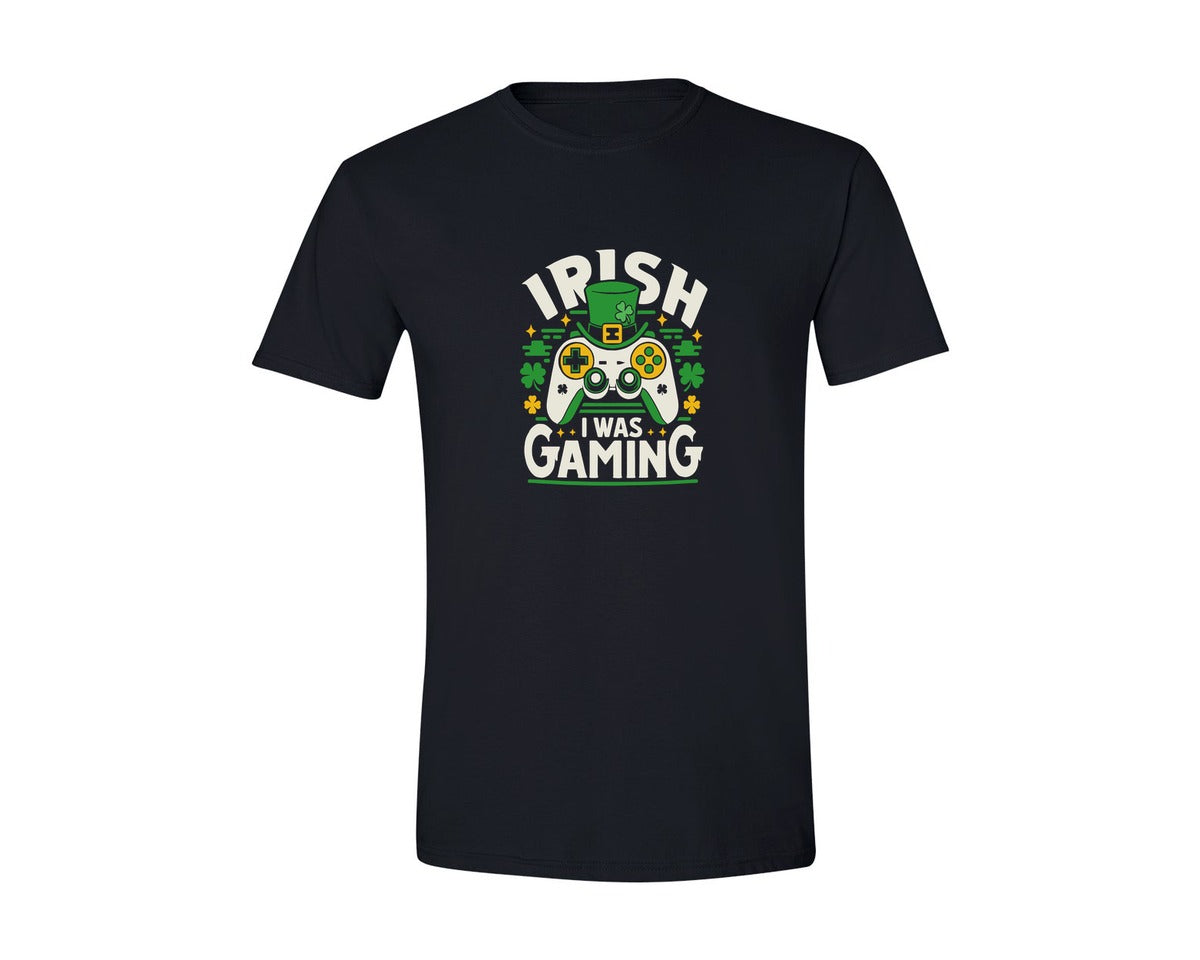 brand:Generic|color:Black|Irish I Was Gaming St Patricks