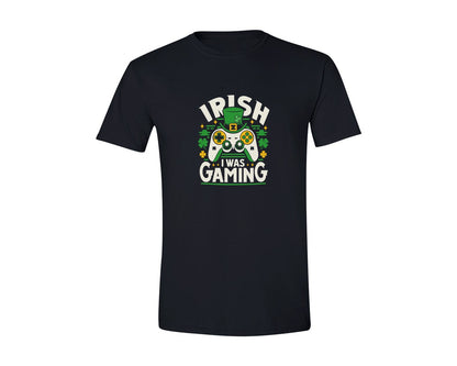 brand:Generic|color:Black|Irish I Was Gaming St Patricks
