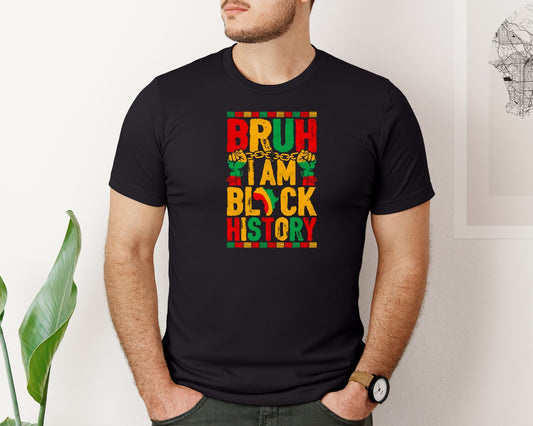 Bruh Black History Month T Shirt Graphic T-Shirt