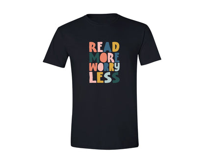 brand:Generic|color:Black|Read More Worry Less Bookish