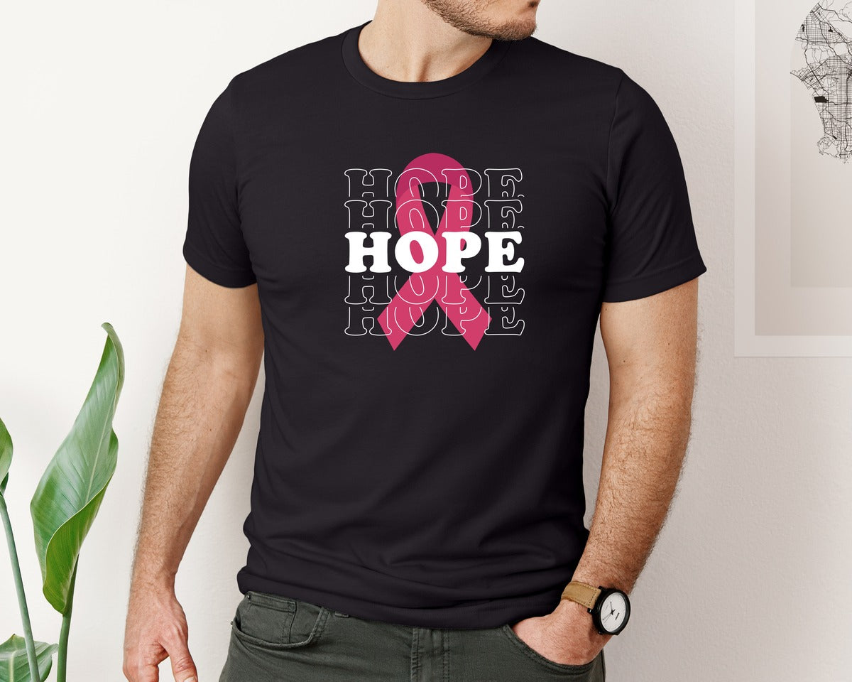 brand:Bella Canvas|color:Black|World Cancer Day Trendy Tee Shirt Graphic T-Shirt