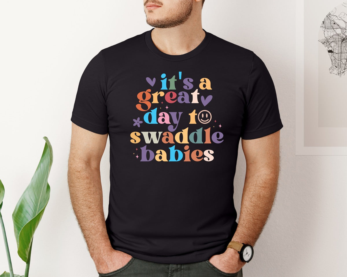 brand:Bella Canvas|color:Black|Its A Beautiful Day To Catch Babies Graphic T-Shirt