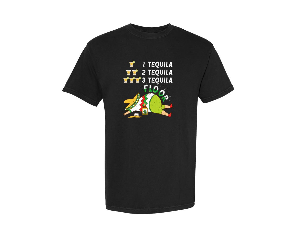 brand:Comfort Colors|color:Black|Tequila Cinco De Mayo T Shirt Graphic T-Shirt