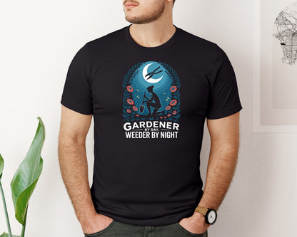 brand:Bella Canvas|color:Black|Gardener Weeder Vector T Shirt Design Graphic T-Shirt
