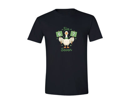 brand:Generic|color:Black|St Patricks Day Goose 6 7 Viral Meme 2 Graphic T-Shirt