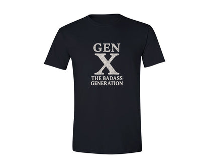 brand:Generic|color:Black|Gen X The Badass Generation Sassy Vibes Graphic T-Shirt