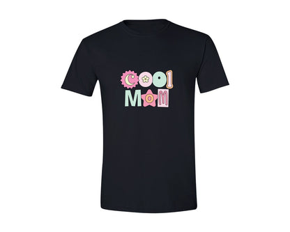 brand:Generic|color:Black|Cool Mom Cut Out Letters Graphic T-Shirt