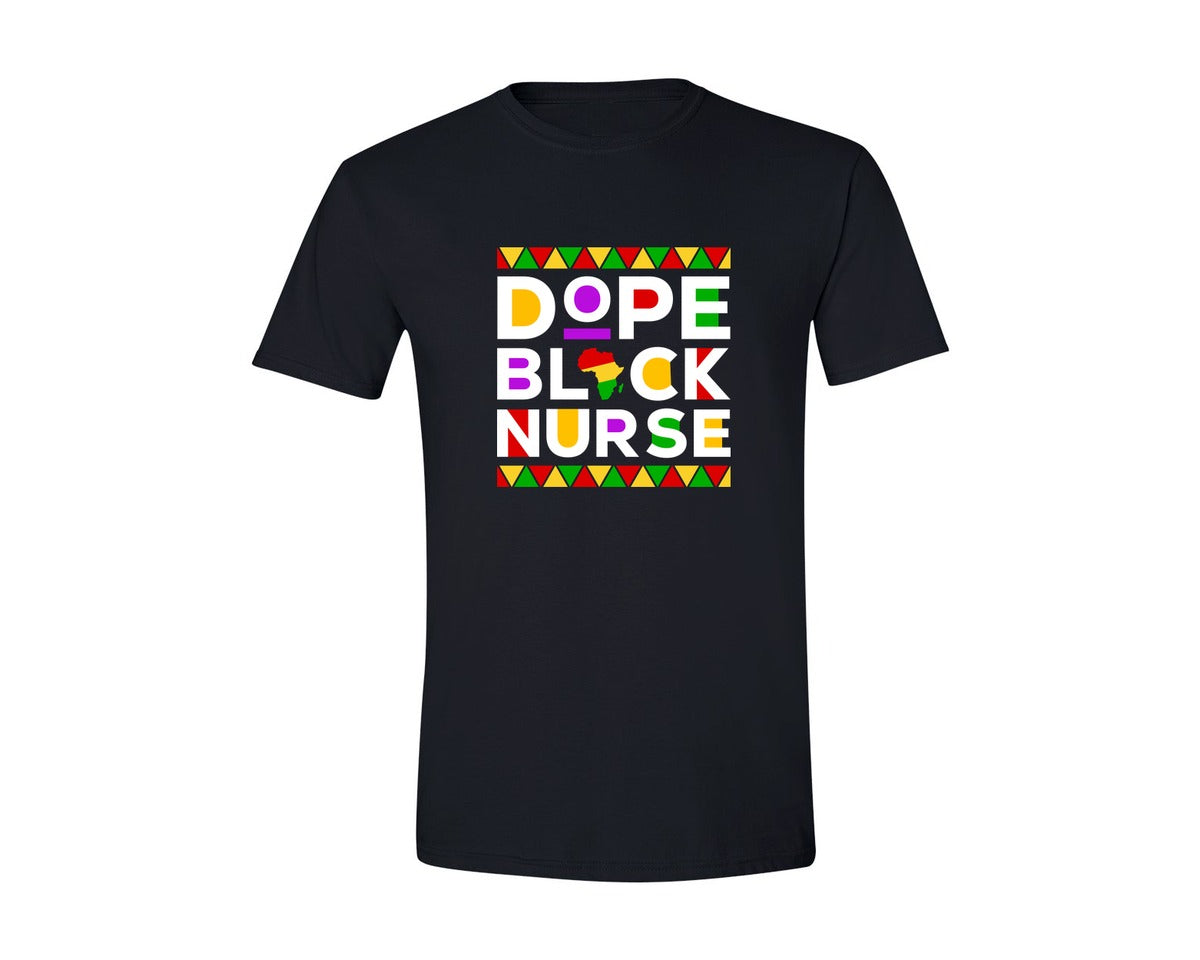 brand:Generic|color:Black|Dope Proud Black Nurse Black History
