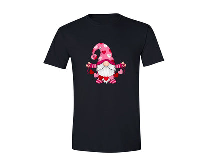 brand:Generic|color:Black|Latch Hook Yarn Valentines Gnome 9 Graphic T-Shirt