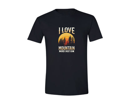 brand:Generic|color:Black|Wild Life Experience Mountain Hiking Tee 3 Graphic T-Shirt