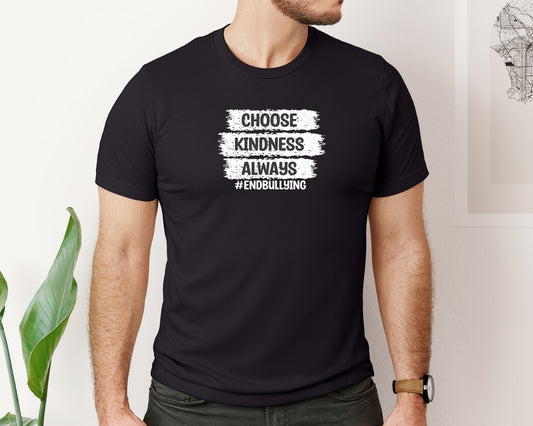 Choose Kindness Always End Bullying Graphic T-Shirt