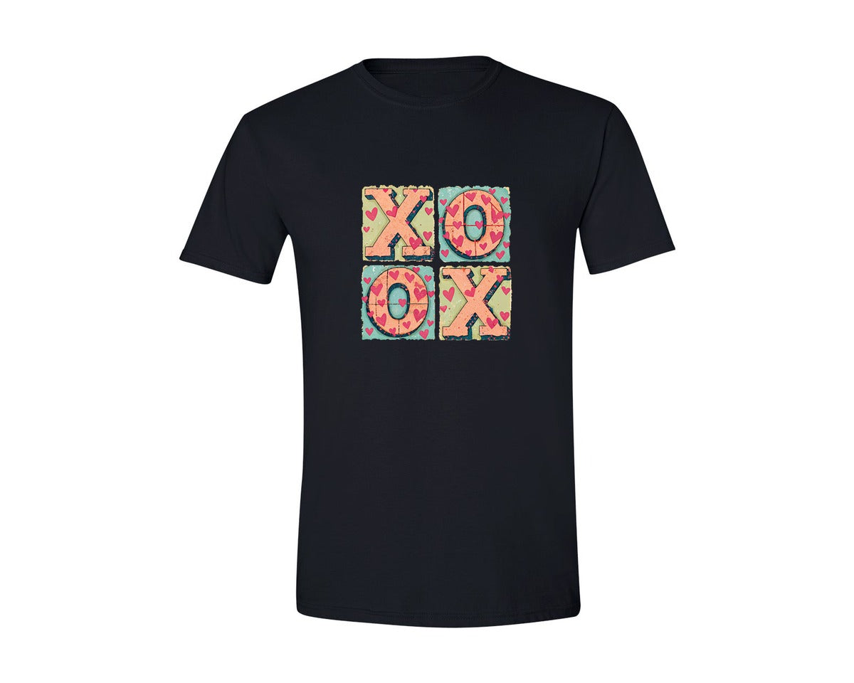 brand:Generic|color:Black|Xoxo Valentines Day Heart Xoxo 2 Graphic T-Shirt