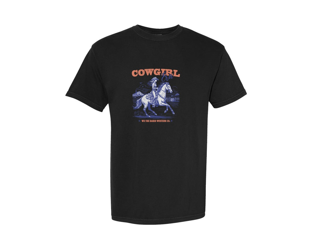 brand:Comfort Colors|color:Black|Western Cowgirl Era Vintage 90S Graphic T-Shirt