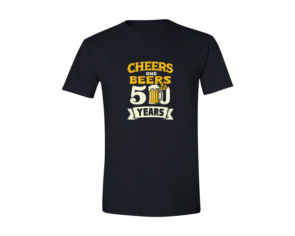 brand:Generic|color:Black|50th Birthday Cheers And Beers