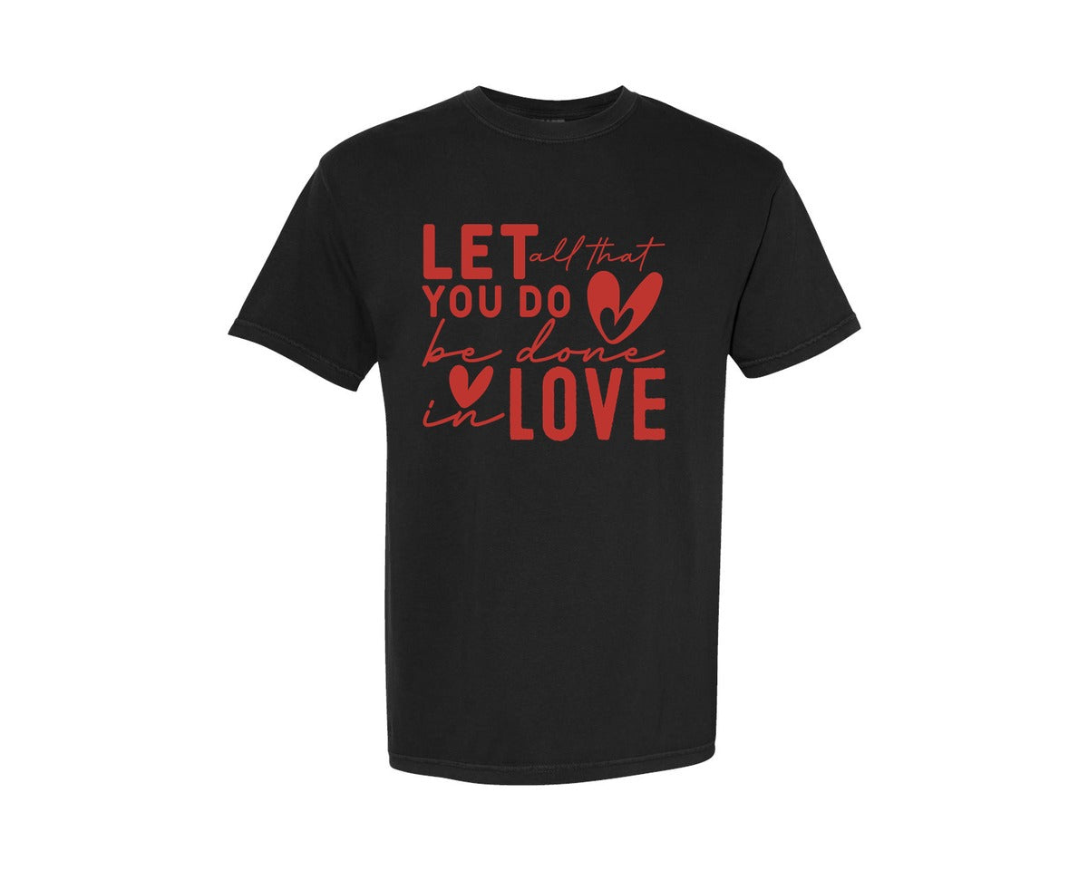 brand:Comfort Colors|color:Black|Valentine Christian Valentine Graphic T-Shirt