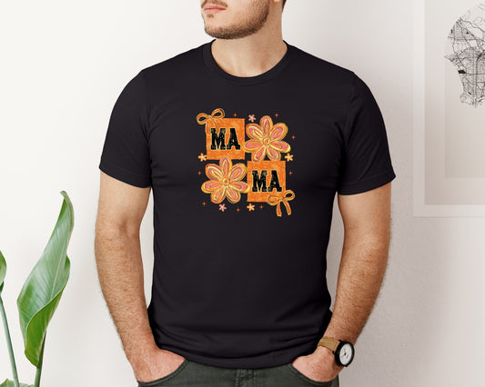 Floral Fall Mama Coquette Graphic T-Shirt