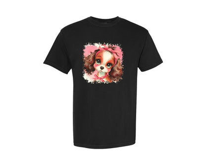 brand:Comfort Colors|color:Black|Vintage Valentine Square Tshirt 36 Graphic T-Shirt