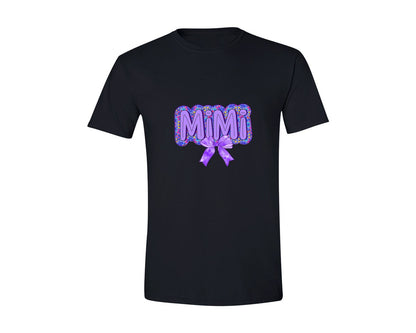 brand:Generic|color:Black|Colorful Mimi Grandma Graphic T-Shirt