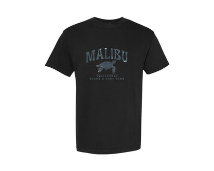 brand:Comfort Colors|color:Black|Malibu California Beach Graphic T-Shirt