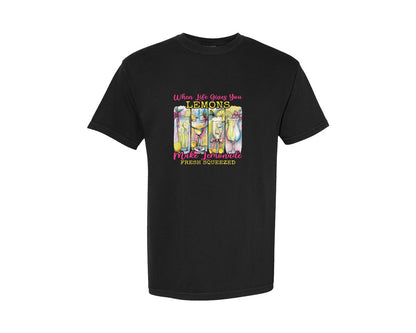 brand:Comfort Colors|color:Black|Summer Lemonade Drink Clipartsublimation Graphic T-Shirt