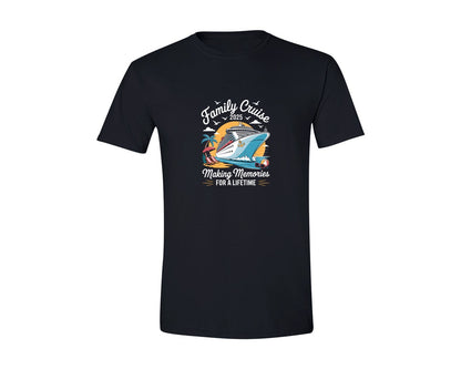 brand:Generic|color:Black|Family Cruise 2025 Holiday Tour T Shirt Graphic T-Shirt