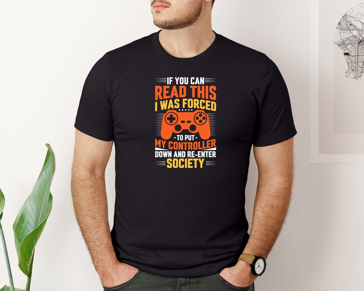 brand:Bella Canvas|color:Black|Gaming T Shirt Design Vector Gamer Shirt 2 Graphic T-Shirt