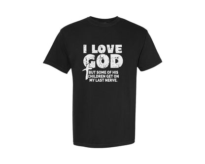 brand:Comfort Colors|color:Black|Funny Jesus Christ Religious Christian Graphic T-Shirt